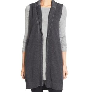 Eileen Fisher Organic Cotton Zip Front Vest